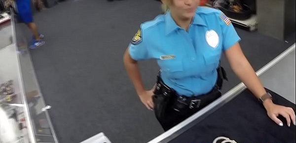  Latina cop posing for sexy pics in uniform